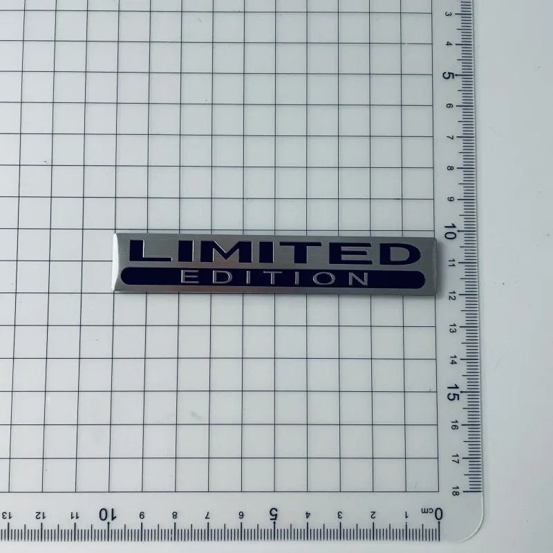3D Limited Edition HighContrast Aluminum Emblem 6