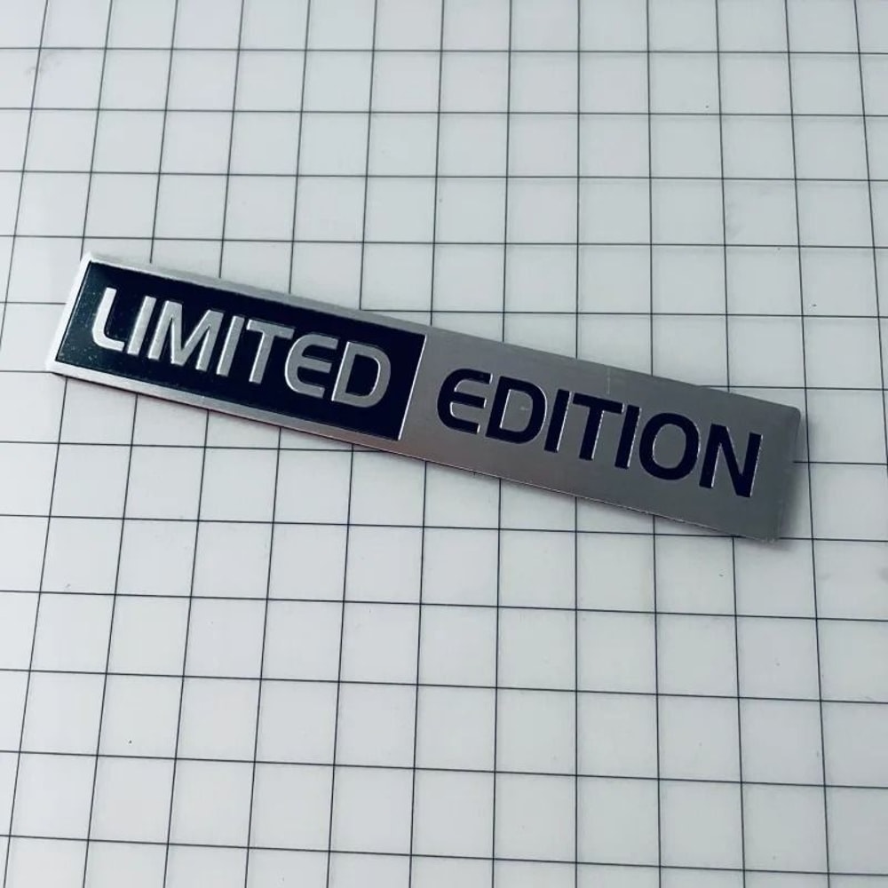 3D Limited Edition HighContrast Aluminum Emblem 7