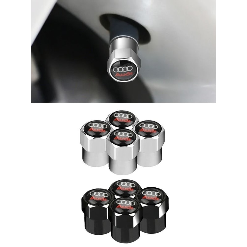 Professional HighContrast AntiCorrosion Metal Valve Stem Cap Set 4