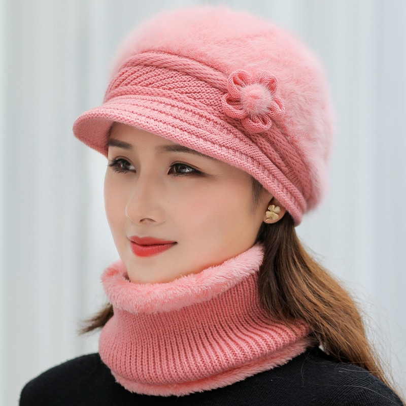 Women's Plush Fur Lined Winter Hat & Scarf Set | Cozy, Stylish Cold Weather Accessories