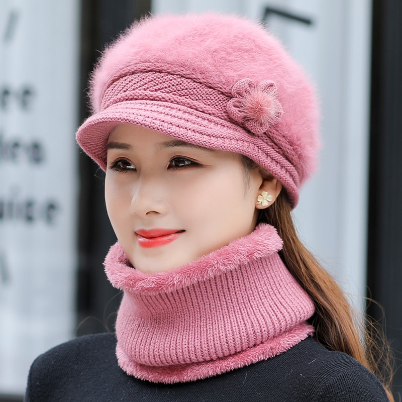 Women's Plush Fur Lined Winter Hat & Scarf Set | Cozy, Stylish Cold Weather Accessories