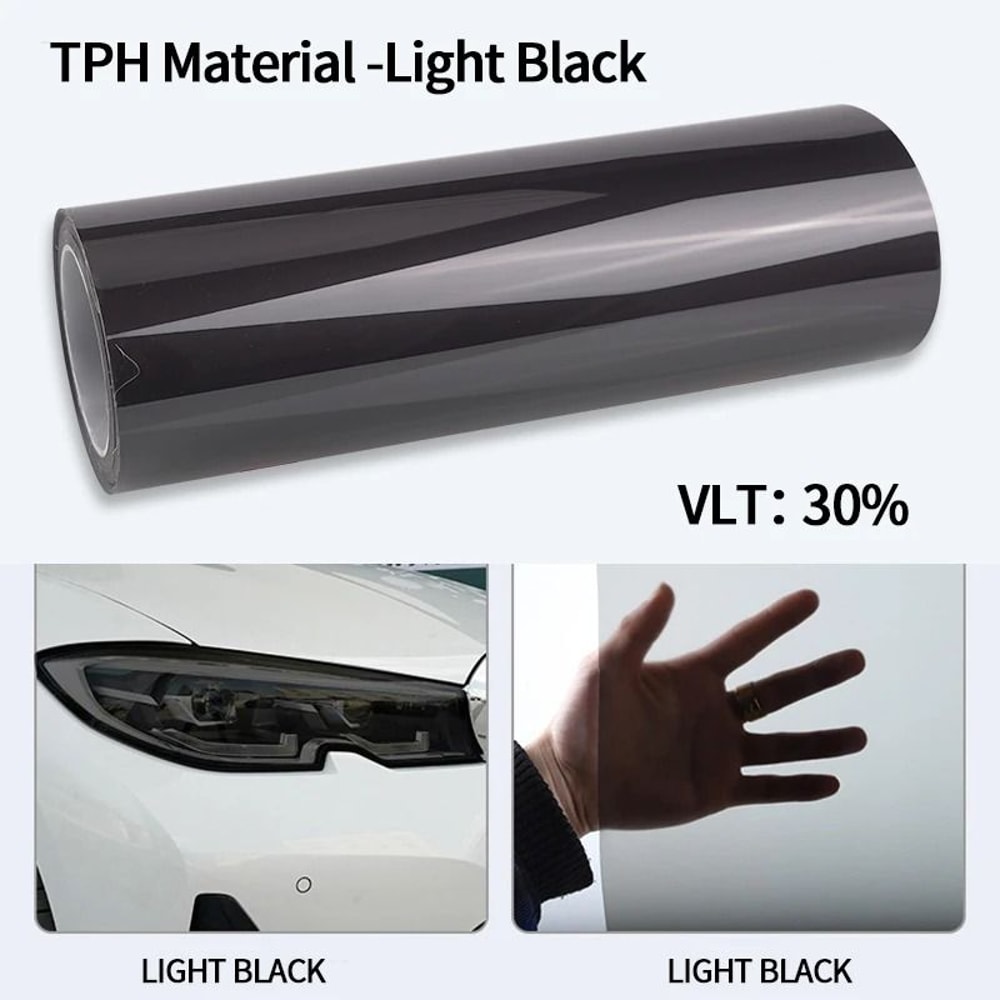 Smoke Black TPH Protective Light Wrap PPF Film 10