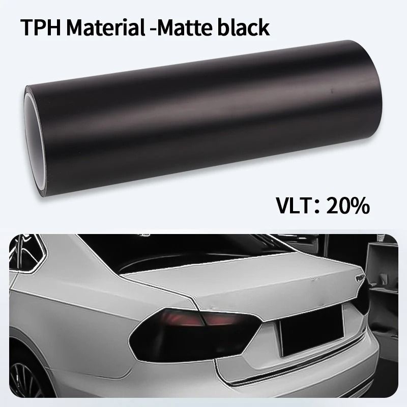 Smoke Black TPH Protective Light Wrap PPF Film 13
