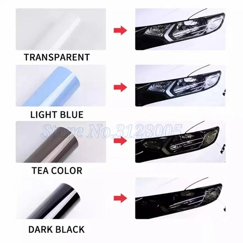 Smoke Black TPH Protective Light Wrap PPF Film 5