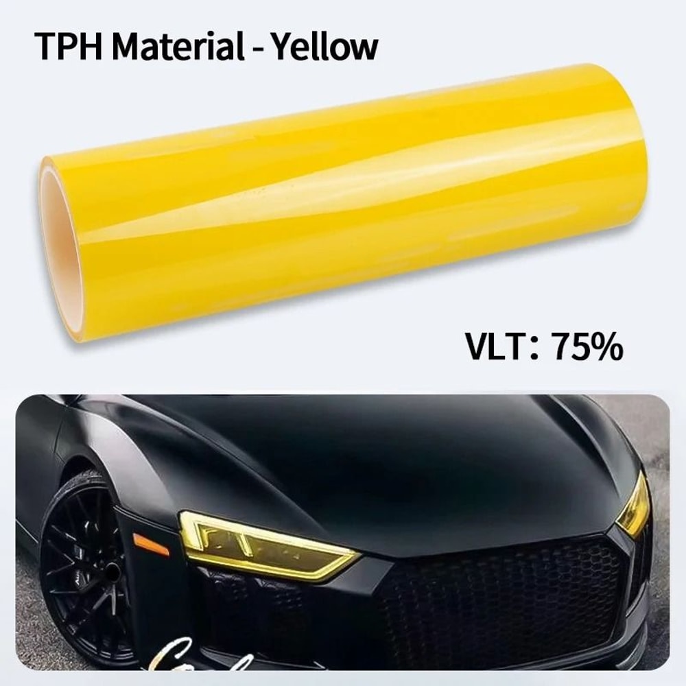 Smoke Black TPH Protective Light Wrap PPF Film 7