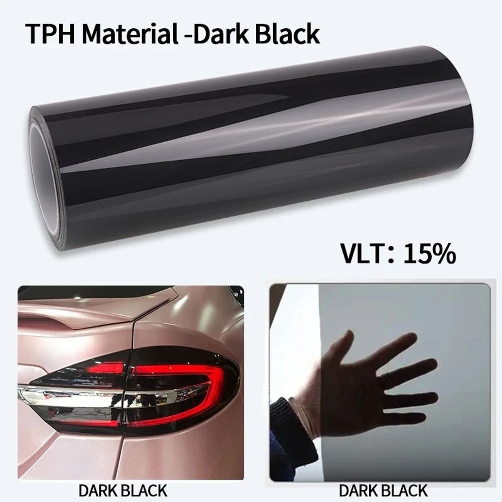 Smoke Black TPH Protective Light Wrap PPF Film 8