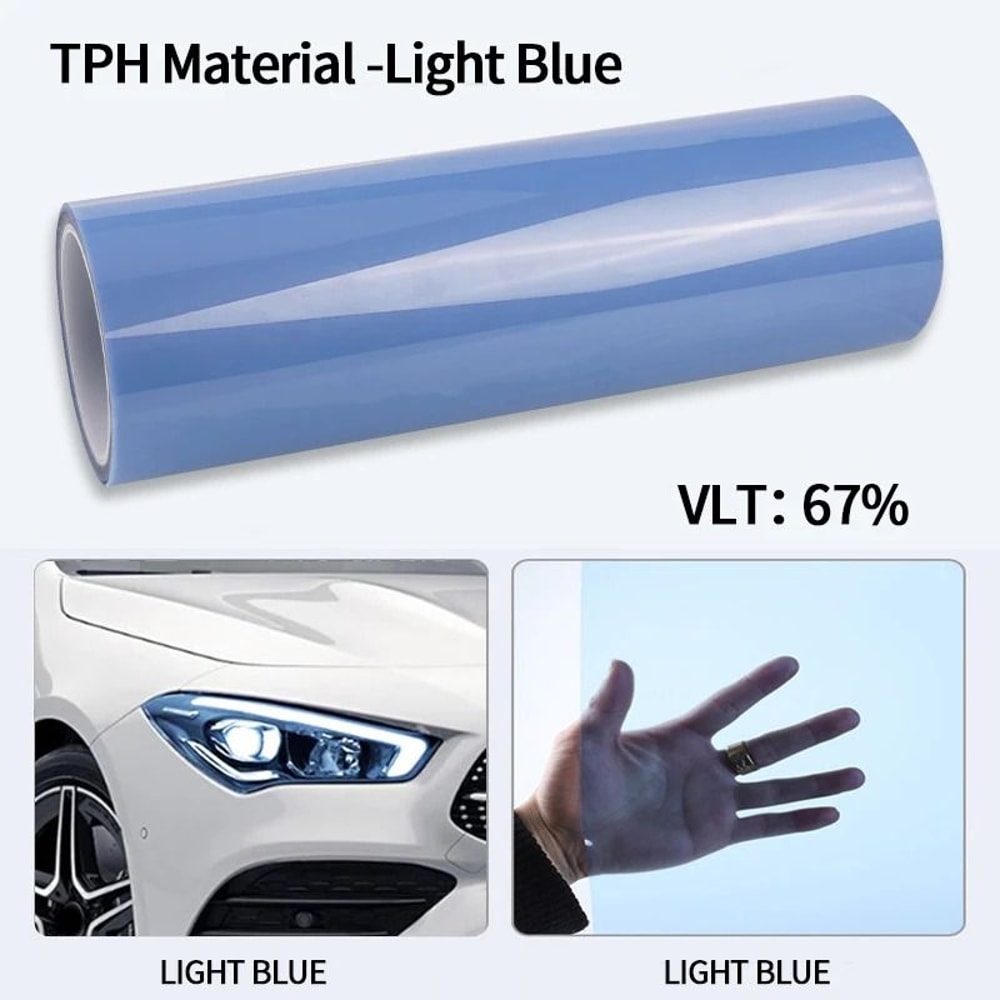 Smoke Black TPH Protective Light Wrap PPF Film 14