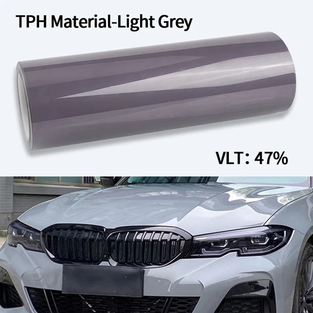 Smoke Black TPH Protective Light Wrap PPF Film 15