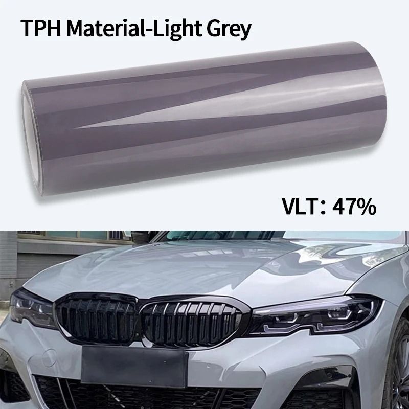 Smoke Black TPH Protective Light Wrap PPF Film 15