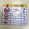 HighContrast Airbag Safety Warning Vinyl Decal 3