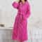 UltraWarm Coral Fleece Long Kimono Robe 11