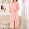 UltraWarm Coral Fleece Long Kimono Robe 16