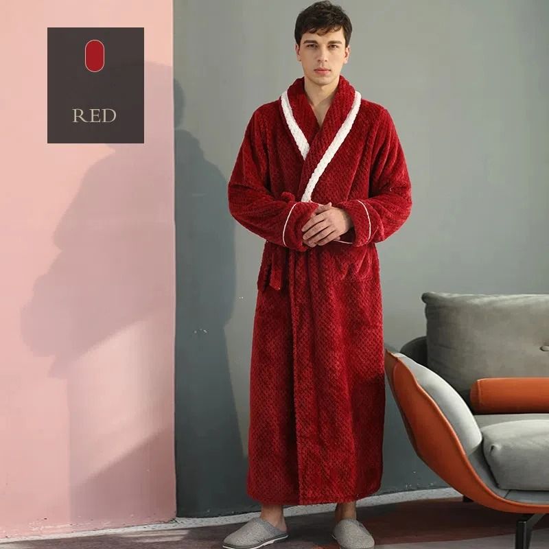 Winter Lovers Thickened Flannel Robe Set 9
