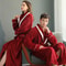 Winter Lovers Thickened Flannel Robe Set 3