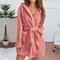 Womens UltraPlush Hooded Winter Bathrobe 1