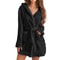 Womens UltraPlush Hooded Winter Bathrobe 7