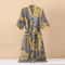 Fashionable Printed HalfSleeve Cotton Kimono Bathrobe 3