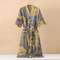 Fashionable Printed HalfSleeve Cotton Kimono Bathrobe 3