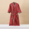 Fashionable Printed HalfSleeve Cotton Kimono Bathrobe 6