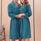 Luxury Waffle Weave Spa Robe QuickDry Lightweight Bathrobe 4