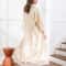 Silky Satin Lace Wedding Robe Elegant Bridal Bridesmaid Sleepwear 0