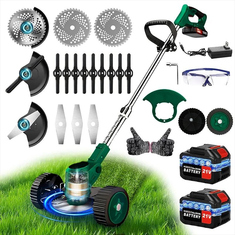 Cordless Electric Grass Trimmer Lightweight Handheld Garden Weed Eater 9