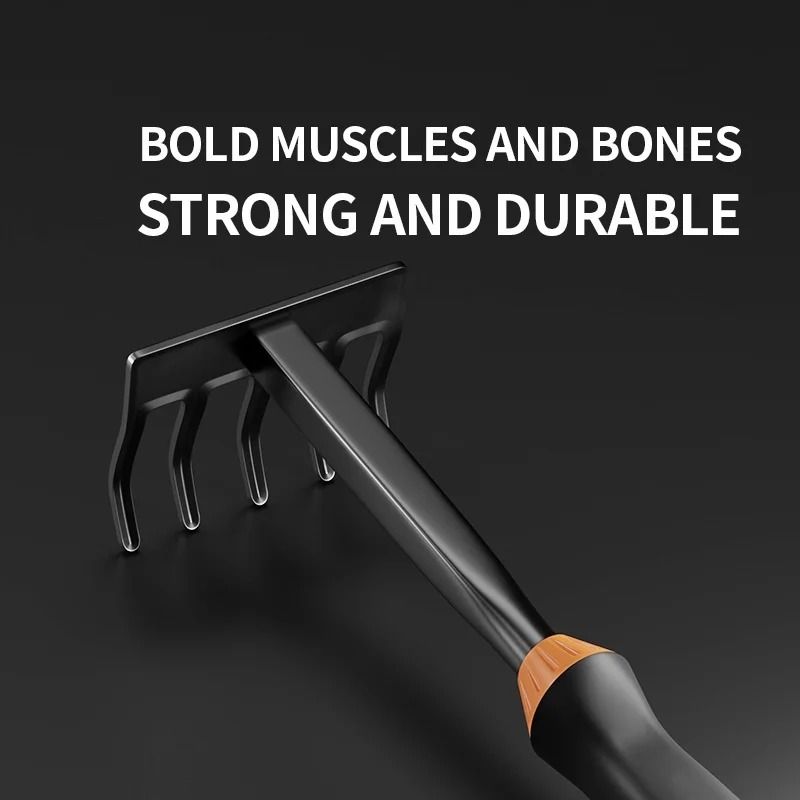 HeavyDuty Ergonomic Gardening Tools Essential Hand Shovel Rake Set 4