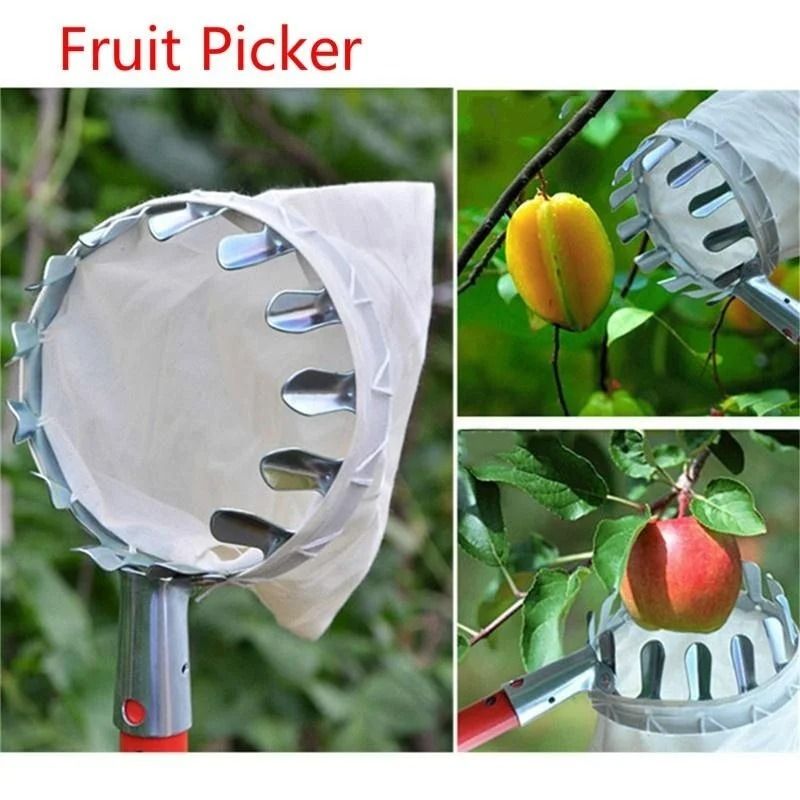 HeavyDuty Metal Fruit Picker Professional HighTree Harvest Tool 0