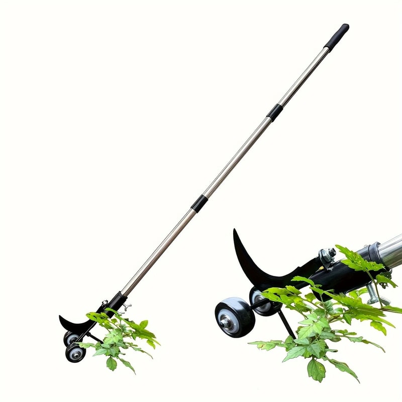 Metal Weeder With Wheels Handheld Gap Weeding Tool For Driveways Sidewalks 4