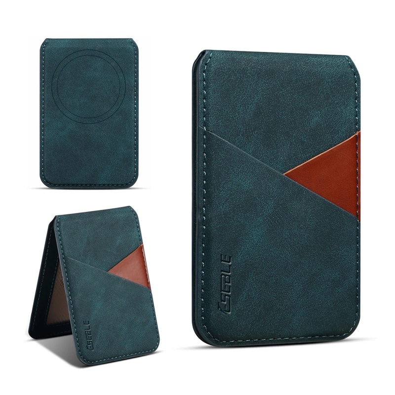 Detachable Leather Magnetic Wallet Phone Stand Premium Card Holder For MagSafe 11