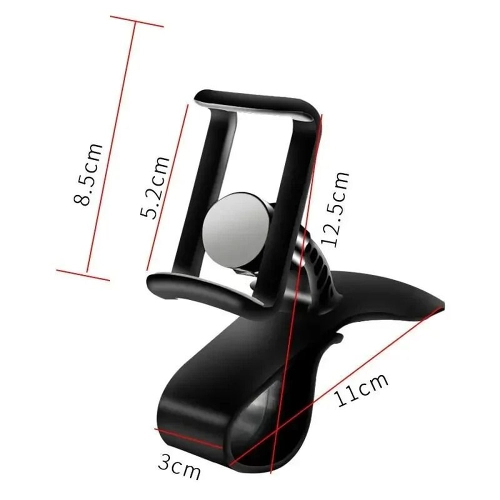 360 Rotatable Rearview Mirror Car Phone Holder Universal GPS Mount 6
