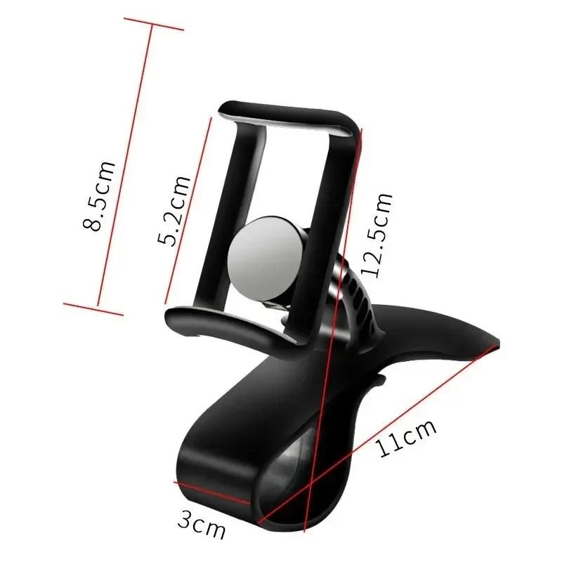 360 Rotatable Rearview Mirror Car Phone Holder Universal GPS Mount 6