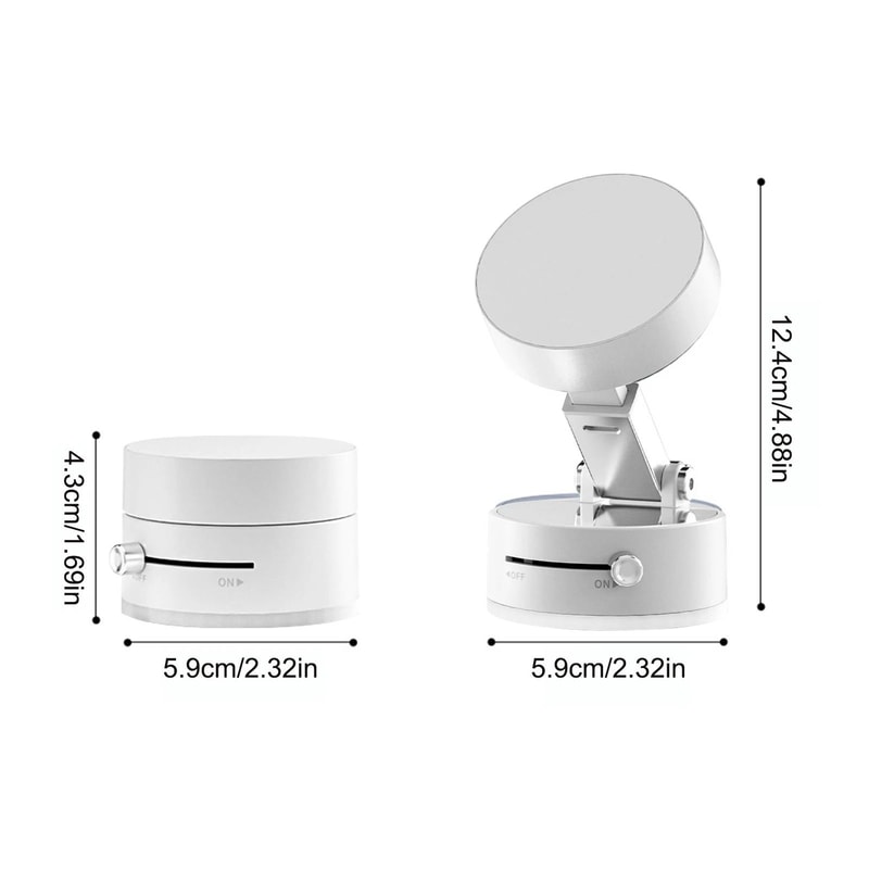 Vacuum Magnetic Car Phone Holder DoubleSided Foldable Auto Bracket 7