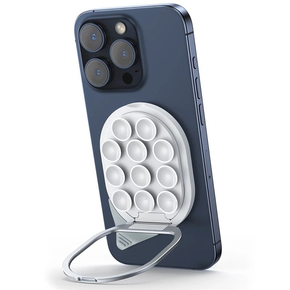 Suction Cup Magnetic Phone Mount Strong Magnetic Holder With Integrated Pull Ring 0