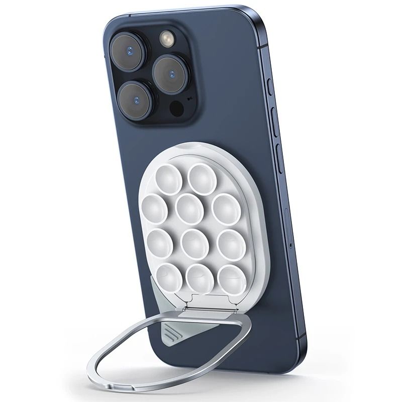 Suction Cup Magnetic Phone Mount Strong Magnetic Holder With Integrated Pull Ring 0