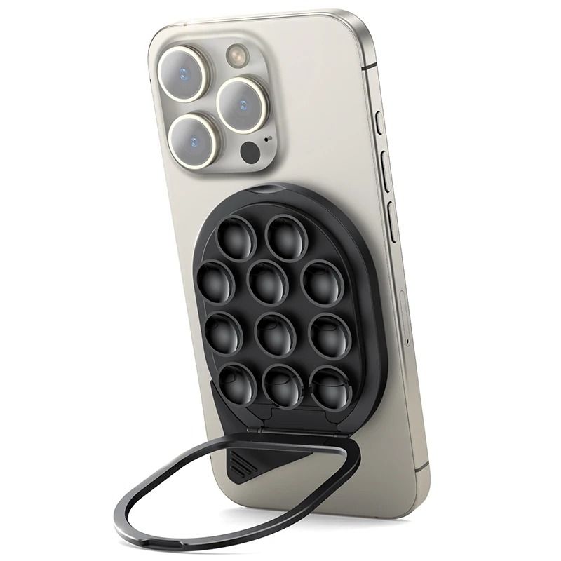 Suction Cup Magnetic Phone Mount Strong Magnetic Holder With Integrated Pull Ring 6