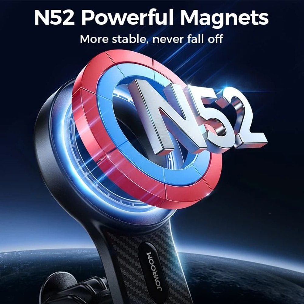 Universal Magnetic Car Phone Holder Strong AllMetal Foldable Mount 4