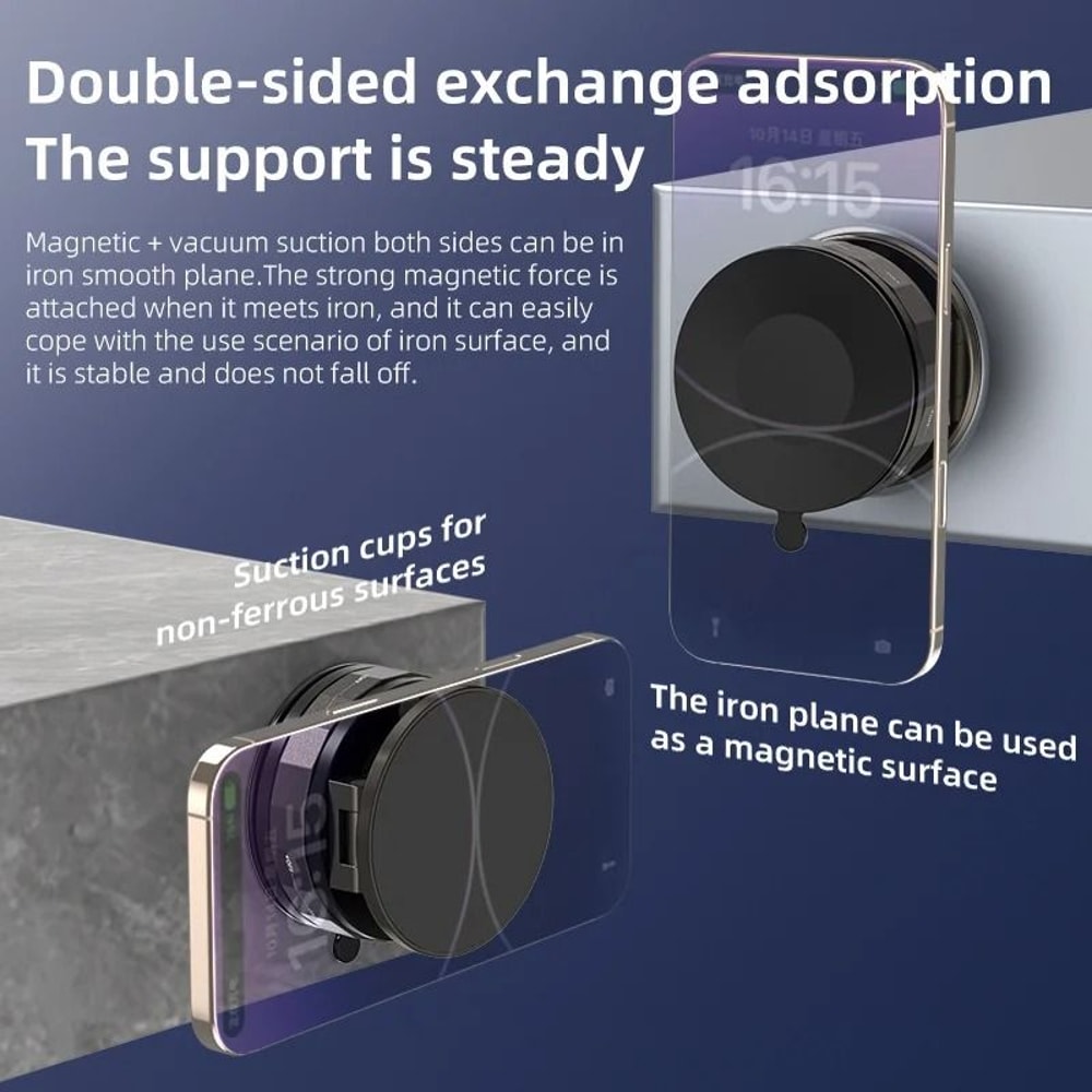 360 Vacuum Magnetic Car Phone Holder Intelligent HighStability Mount 2