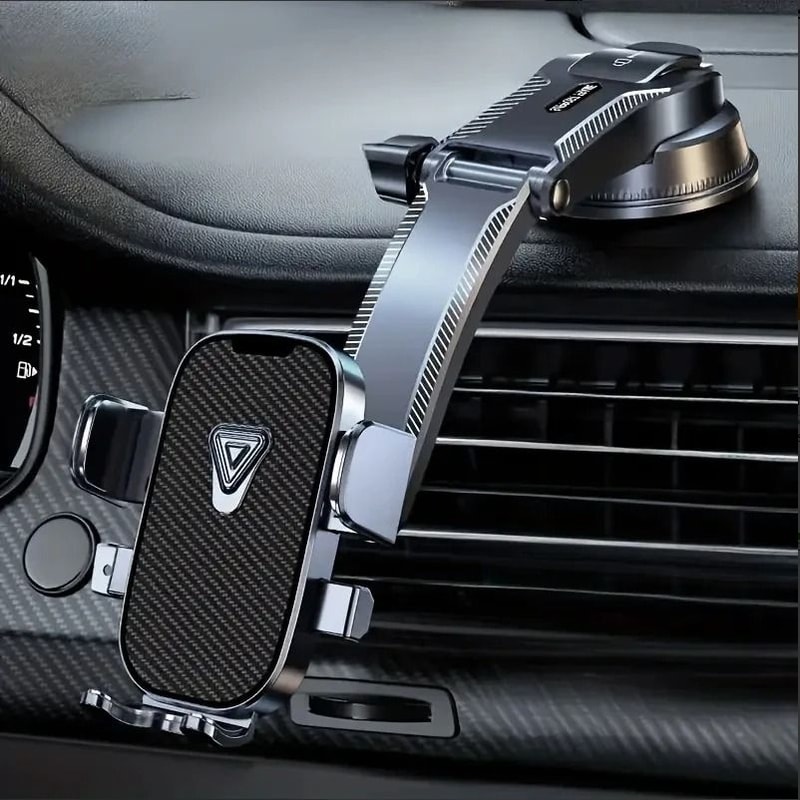 360 Rotatable Multifunctional Car Phone Holder Strong Vacuum Suction Mount 0