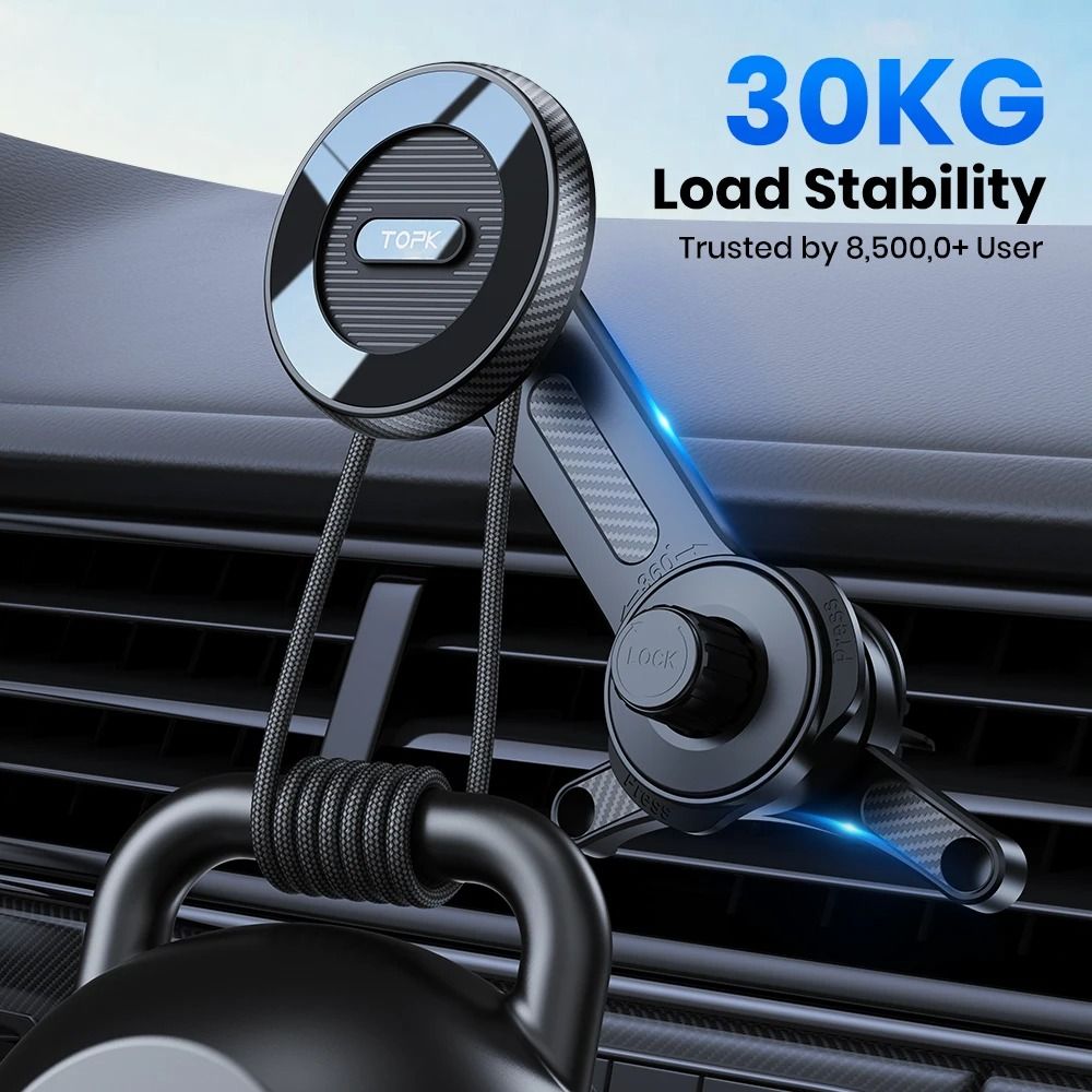 Magnetic Air Vent Car Mount UltraStable MagSafeCompatible Holder 2