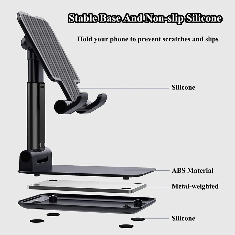 Adjustable Desktop Phone Stand Foldable Portable Universal Mount 5