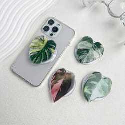 plant leaf magnetic folding phone grip – magsafe compatible support