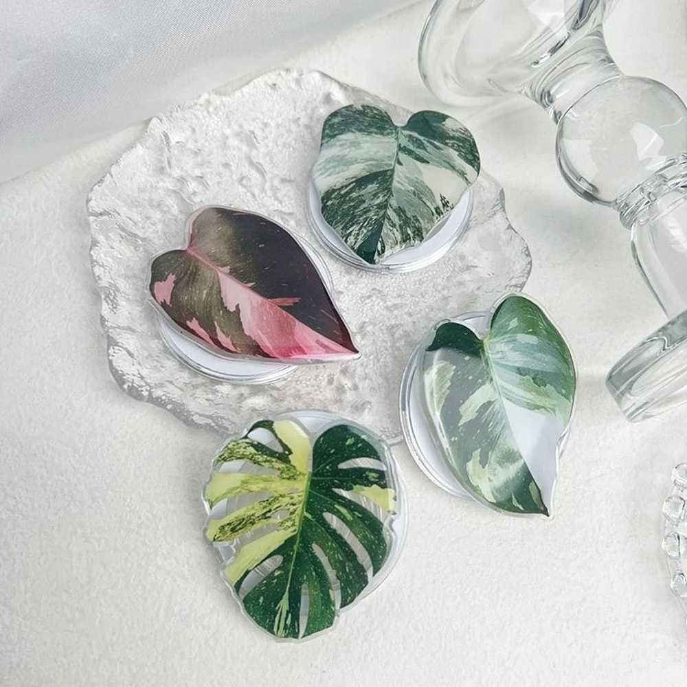 Plant Leaf Magnetic Folding Phone Grip MagSafe Compatible Support 2