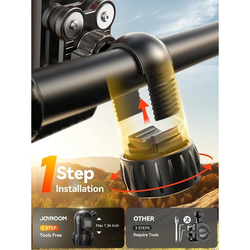 AntiShake Bike Phone Holder QuickInstall Mount With Vibration Dampener 3