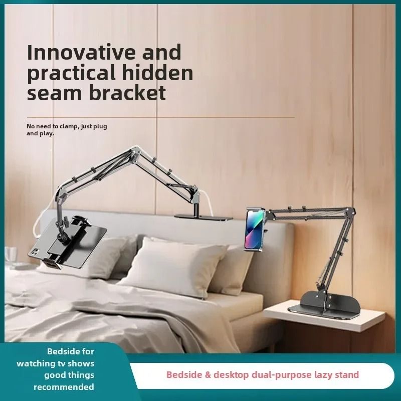 DualUse Bedside And Desktop Tablet Stand Universal HeavyDuty Gooseneck Mount 2