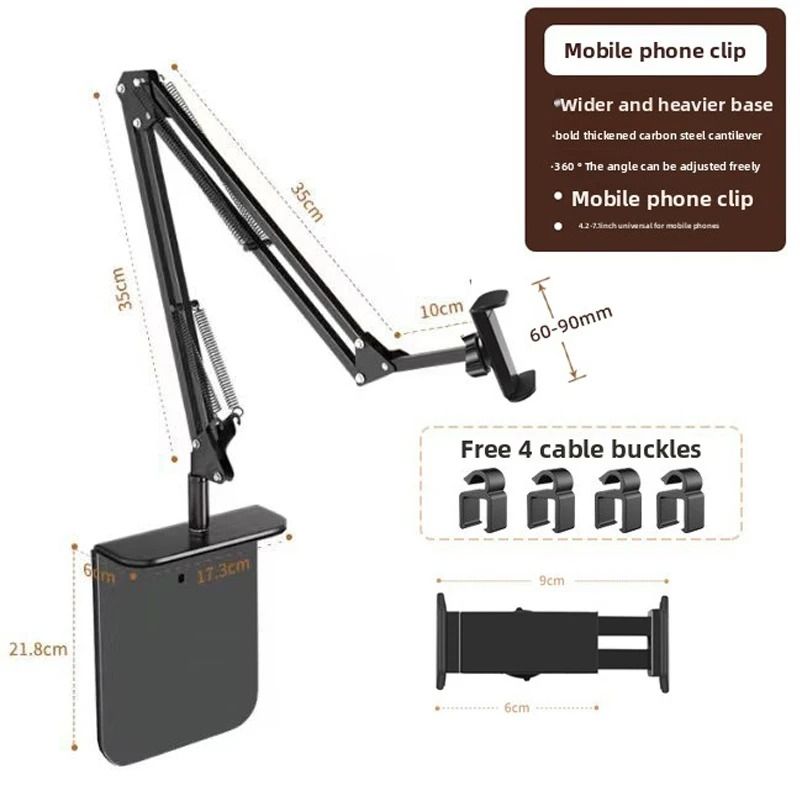 DualUse Bedside And Desktop Tablet Stand Universal HeavyDuty Gooseneck Mount 7