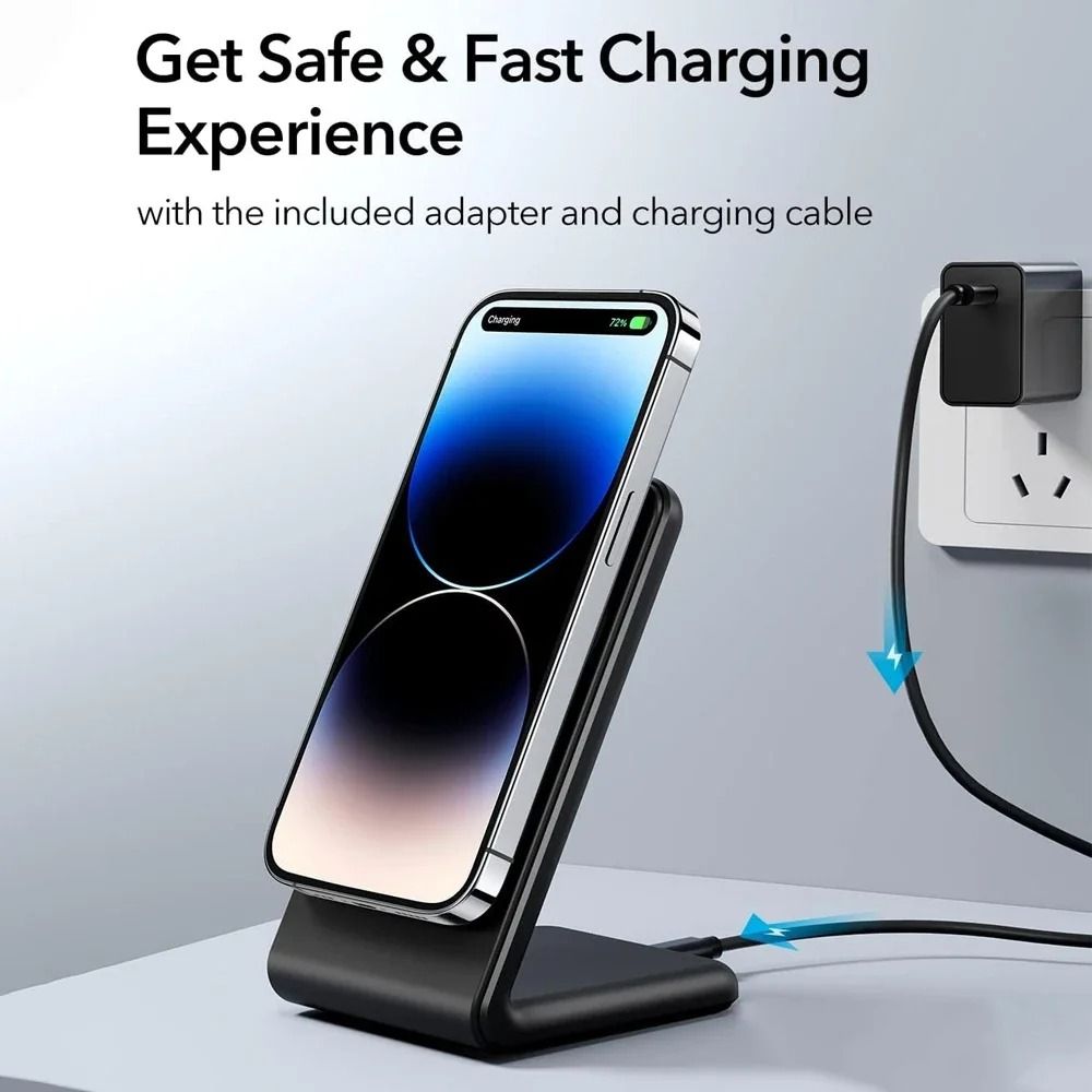 Magnetic Fast Wireless Charger 15W Rapid Desktop Dock Stand 2
