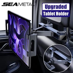 telescopic car headrest mount – anti-shake tablet and phone holder