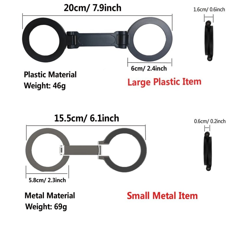 DualSided Magnetic Ring Holder Universal MagSafe Folding Bracket 6