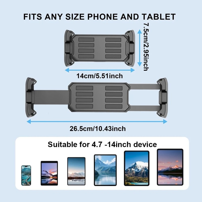 Adjustable Tripod Floor Stand HeavyDuty Tablet Phone Support 2